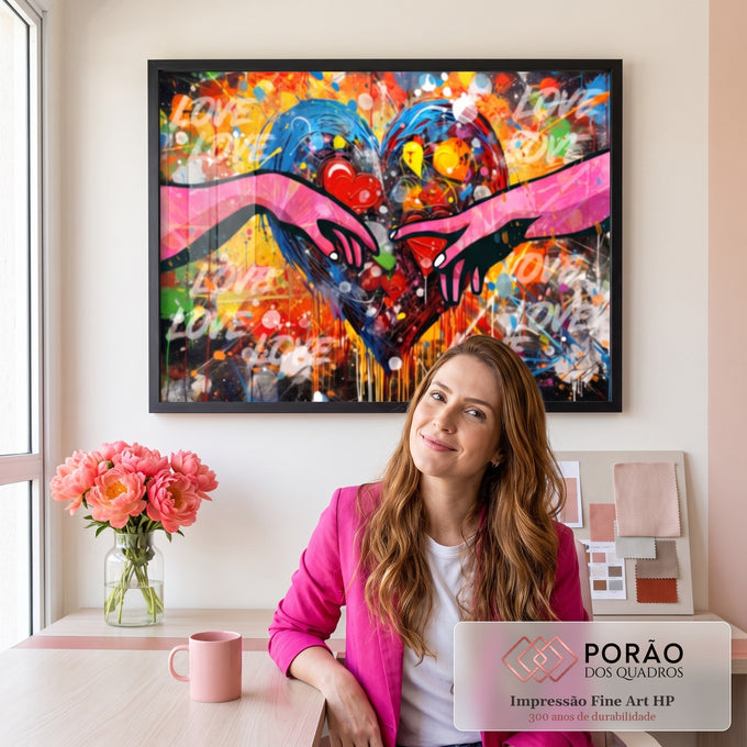 Quadro Decorativo Contemporâneo \'Criação de Adão Urban\' - Arte para Sua Decoração Sofisticada em escritorio moderno - quadros decorativos para sala