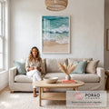 Quadro Decorativo Majestade do Oceano - Exclusivo em sala de estar moderna - quadros decorativos para sala