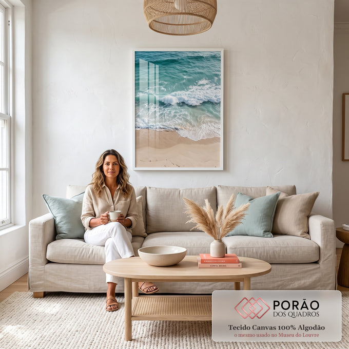 Quadro Decorativo Majestade do Oceano - Exclusivo em sala de estar moderna - quadros decorativos para sala