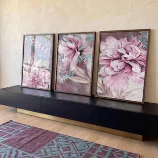 Quadro Decorativo: Explosão Floral - Energia e Beleza em ambiente decorado - quadros decorativos para sala