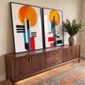 Quadro Decorativo Minimalista - Sofisticação para Seu Ambiente em ambiente decorado - quadros decorativos para sala