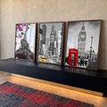 Quadro Decorativo: Ícones Mundiais com Toque Especial em ambiente decorado - quadros decorativos para sala
