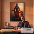 Quadro Decorativo: Majestoso Xangô ao Entardecer em escritorio moderno - quadros decorativos para sala