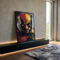Quadro Decorativo Dualidade Heroica Energia e Fúria em Contraste em ambiente decorado - quadros decorativos para sala