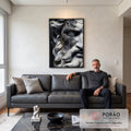 Quadro Decorativo de Sabedoria Eterna em sala de estar moderna - quadros decorativos para sala