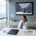 Porsche 911 clássico azul petróleo em close na roda Fuchs, fundo cinza minimalista, quadro decorativo