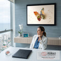 Quadro Decorativo Grande Borboleta de Folhas para Sala | quadros decorativos | borboleta formada por folhas secas coloridas e galho de pinheiro sobre fundo bege | em ambiente 2 | Porao dos Quadros