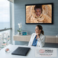 Quadro Decorativo Grande Retrato Tribal para Sala Bege | quadros decorativos | retrato de mulher envolta em capuz de fibras secas e colar de búzios brancos | em ambiente 2 | Porao dos Quadros