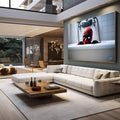 Quadro Decorativo Deadpool - Arte Criativa para Banheiro - quadros decorativos para sala 1 Tela, 1 Tela Horizontal - em living room premium