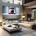 Quadro Decorativo Deadpool - Arte Criativa para Banheiro - quadros decorativos 1 Tela, 1 Tela Horizontal - em sala moderna