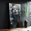 Quadro Decorativo Marilyn 07 - Elegância e Estilo para Sua Parede - quadros decorativos para sala 1 Tela Vertical, 3 Telas - em ambiente decorado