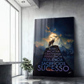 Quadro Decorativo Visão Alfa - Arte Minimalista de Alta Qualidade para sua Decoração - quadros decorativos para sala 1 Tela Vertical, 3 Telas - em ambiente decorado
