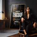 Quadro Decorativo Motivacional Tenacidade - Inspire Seus Dias com Arte - quadros decorativos para sala 1 Tela Vertical, 3 Telas - em quarto contemporaneo