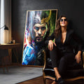 Quadro Decorativo Irmandade em Guerra - quadros decorativos para sala 1 Tela Vertical, 3 Telas - em quarto contemporaneo