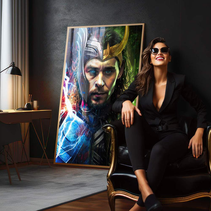 Quadro Decorativo Irmandade em Guerra - quadros decorativos para sala 1 Tela Vertical, 3 Telas - em quarto contemporaneo