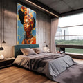 Quadro Decorativo Consciência Negra 01 - Arte Vibrante em Canvas Premium - quadros decorativos para sala 1 Tela Vertical, 3 Telas - em quarto contemporaneo