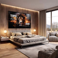 Quadro Decorativo Leão Motivacional - quadros decorativos 1 Tela, 1 Tela Horizontal - em escritorio elegante