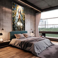 Quadro Decorativo Nossa Senhora de Fátima - quadros decorativos 1 Tela Vertical, 3 Telas - em escritorio elegante