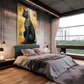 Quadro Decorativo Mitologia Egípcia ? Elegância Atemporal para Sua Parede - quadros decorativos 1 Tela Vertical, 3 Telas - em escritorio elegante