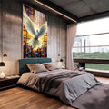 Quadro Decorativo Pomba Sagrada - Arte Elegante para Sua Decoração - quadros decorativos 1 Tela Vertical, 3 Telas - em escritorio elegante