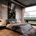 Quadro Decorativo Tio Pato: Moedas de Ouro - Elegância e Estilo para Sua Casa - quadros decorativos 1 Tela Vertical, 3 Telas - em escritorio elegante