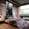 Quadro Decorativo Marilyn 07 - Elegância e Estilo para Sua Parede - quadros decorativos 1 Tela Vertical, 3 Telas - em escritorio elegante
