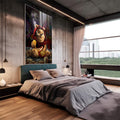 Quadro Decorativo Pooh - Arte Lúdica para Transformar Seu Ambiente - quadros decorativos 1 Tela Vertical, 3 Telas - em escritorio elegante