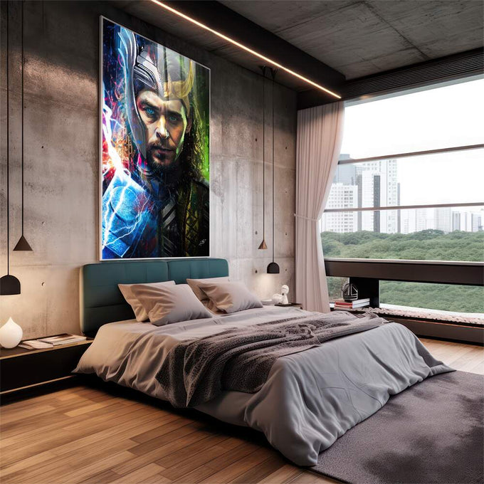 Quadro Decorativo Irmandade em Guerra - quadros decorativos 1 Tela Vertical, 3 Telas - em escritorio elegante