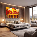 Quadro Decorativo Santa Ceia 2 - Elegância e Sofisticação para Sua Parede - quadros decorativos 1 Tela, 1 Tela Horizontal - em escritorio elegante
