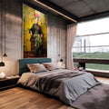 Quadro Decorativo Frida 07 - Arte Minimalista em Canvas 100% Algodão - quadros decorativos 1 Tela Vertical, 3 Telas - em escritorio elegante
