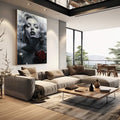 Quadro Decorativo Marilyn 07 - Elegância e Estilo para Sua Parede - quadros decorativos para sala 1 Tela Vertical, 3 Telas - em living room premium