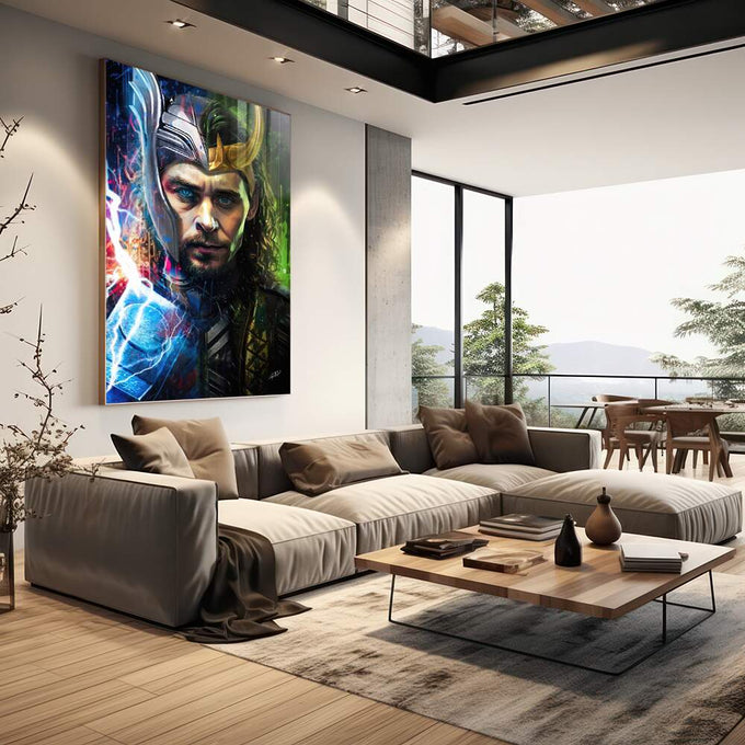 Quadro Decorativo Irmandade em Guerra - quadros decorativos para sala 1 Tela Vertical, 3 Telas - em living room premium