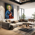 Quadro Decorativo São Pedro - quadros decorativos para sala 1 Tela Vertical, 3 Telas - em living room premium