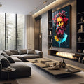 Quadro Decorativo Mitologia Grega - Arte Elegante para Transformar Seu Espaço - quadros decorativos 1 Tela Vertical, 3 Telas - em sala moderna