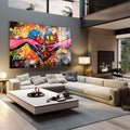 Quadro Decorativo Contemporâneo \'Criação de Adão Urban\' - Arte para Sua Decoração Sofisticada - quadros decorativos 1 Tela, 1 Tela Horizontal - em escritorio elegante