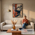 Quadro Decorativo Força em Vulnerabilidade em sala de estar moderna - quadros decorativos para sala