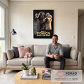 Quadro Decorativo: Inspire Força Jedi em Você em sala de estar moderna - quadros decorativos para sala