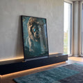 Quadro Decorativo Olhar de Leão - Arte Emocional Para Seu Espaço em ambiente decorado - quadros decorativos para sala