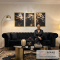 Quadro Decorativo A Beleza das Mulheres  Arte Inspiradora em sala de estar moderna - quadros decorativos para sala