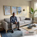 Quadro Decorativo: Espetáculo Cósmico de Saturno em sala de estar moderna - quadros decorativos para sala