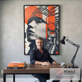 Quadro Decorativo Indígena Moderno em escritorio moderno - quadros decorativos para sala