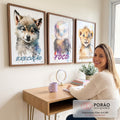 Quadro Decorativo Inspiração: Execução, Disciplina, Foco em escritorio moderno - quadros decorativos para sala
