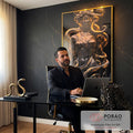 Quadro Decorativo Medusa A Perversidade e Magnitude da Beleza em escritorio moderno - quadros decorativos para sala