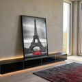Quadro Decorativo Charme Parisiense: Elegância e Romance em ambiente decorado - quadros decorativos para sala