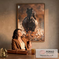 Quadro Decorativo Cavalo em Movimento em escritorio moderno - quadros decorativos para sala