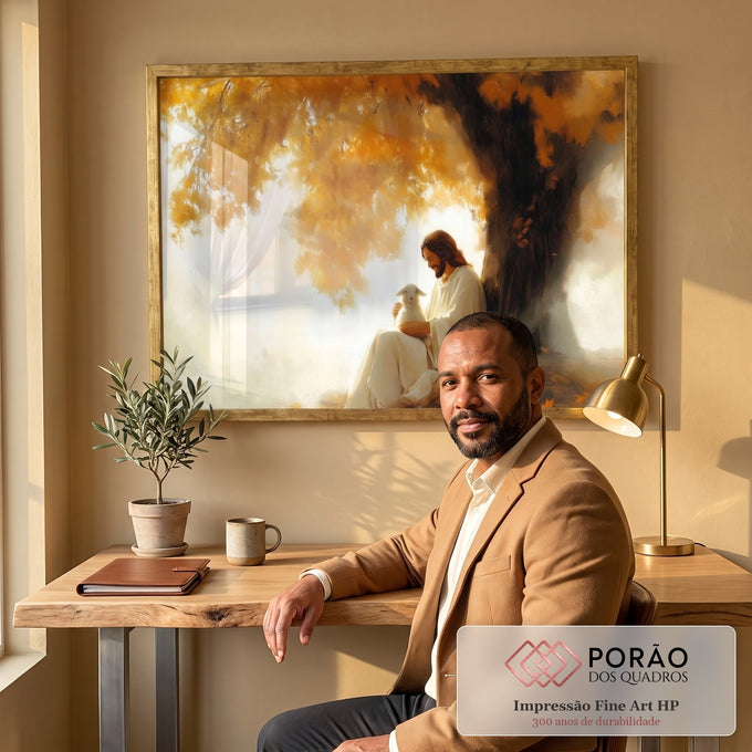 Quadro Decorativo Serenidade em Cores em escritorio moderno - quadros decorativos para sala