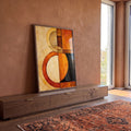 Quadro Decorativo Boho: Viagem às Cores Quentes em ambiente decorado - quadros decorativos para sala