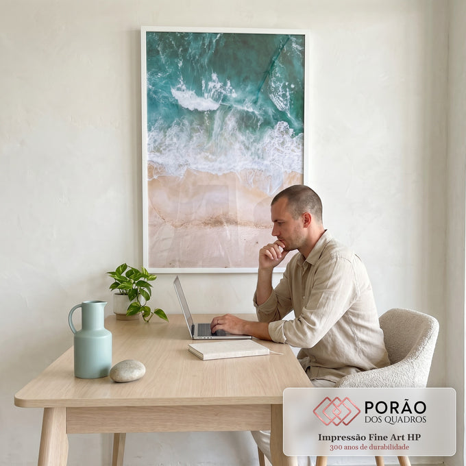 Quadro Decorativo Majestade do Oceano - Exclusivo em escritorio moderno - quadros decorativos para sala