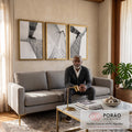 Quadro Decorativo Vibrante Paisagem Urbana - Encante-se! em sala de estar moderna - quadros decorativos para sala