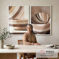 Quadro Decorativo Abstrato Minimalista em escritorio moderno - quadros decorativos para sala